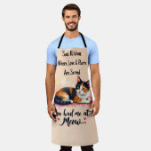 Tablier Calico Cat You eu Me at Meow Watercolor (Porté)