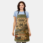 Tablier California Coastal Coffee Kitchen Route 66 (Porté)