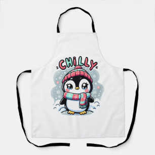 Tablier Câlins Chilly Penguin Écharpe enneigée