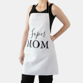 Tablier Calligraphie minimaliste simple Super Maman (Insitu)