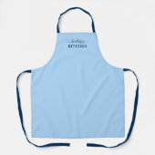 Tablier Calligraphie personnalisée Couleurs modifiables Cu (Recto)