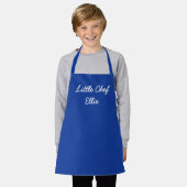 Tablier Calligraphie personnalisée simple Petit chef (Porté)