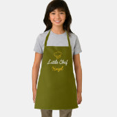 Tablier Calligraphie personnalisée simple Petit chef (Insitu)