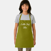 Tablier Calligraphie personnalisée simple Petit chef (Insitu)