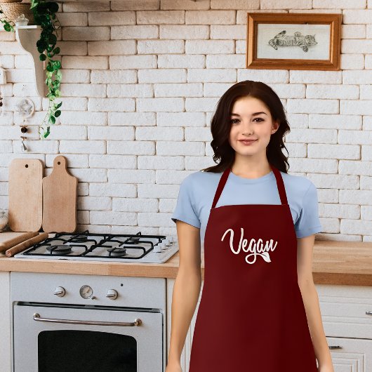 Tablier Calligraphie simple Vegan