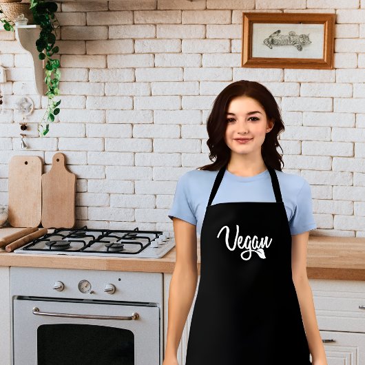 Tablier Calligraphie simple Vegan