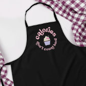 Tablier Calories ne comptent pas ici Pink Cake Baker drôle