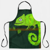 Tablier Caméléon vert mignon (Recto)