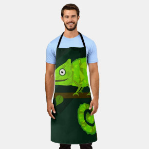 Tablier Caméléon vert mignon