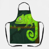 Tablier Caméléon vert mignon (Recto)