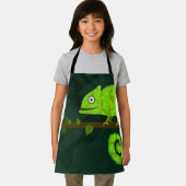 Tablier Caméléon vert mignon (Insitu)