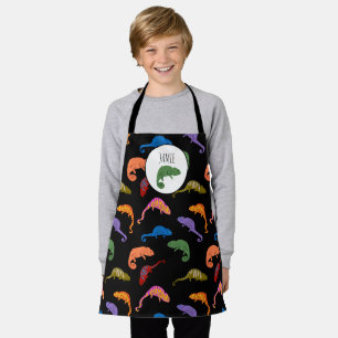 Tablier Caméléons Reptiles Colorés Lézards Enfants