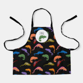Tablier Caméléons Reptiles Colorés Lézards Enfants (Recto)