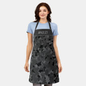 Tablier Caméra noir personnalisé (Porté)
