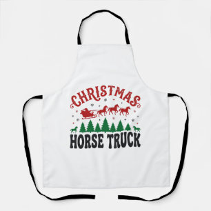 Tablier Camion à chevaux de Noël Santa Sleigh Design Weste