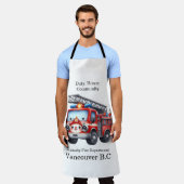 Tablier Camion de pompiers au coucher du soleil (Porté)