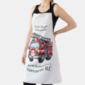 Tablier Camion de pompiers au coucher du soleil (Insitu)