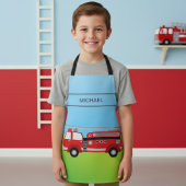 Tablier Camion de pompiers de Cute Fire Enfants