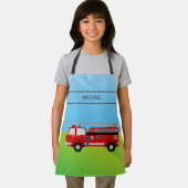 Tablier Camion de pompiers mignon pour enfants (Insitu)