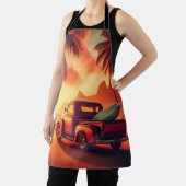 Tablier camionnette vintage tropical/Hawaii surf (Insitu)
