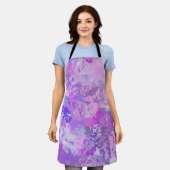 Tablier Camo Abstrait tendance rose violet bleu (Porté)