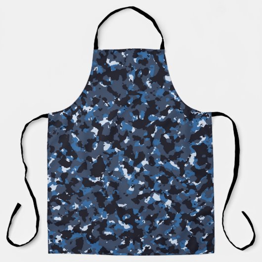 Tablier Camo bleu (Recto)