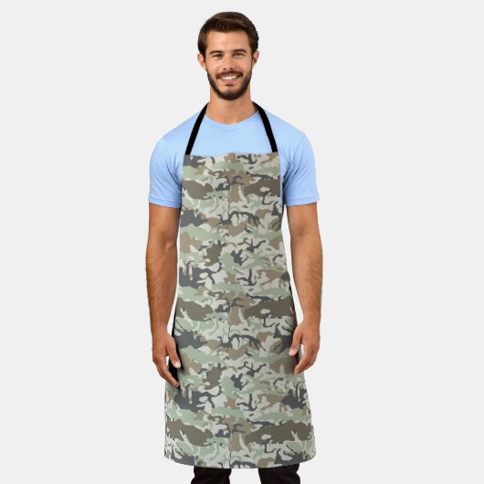 Tablier Camo de forêt chef chasseur cadeau cuisine camoufl (Porté)