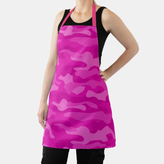 Tablier Camo Monocolor Rose choquant (Insitu)