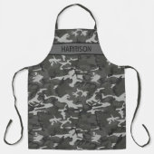 Tablier Camo Personnalisé Gris (Recto)