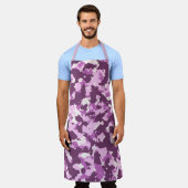 Tablier Camo rose rose (Porté)