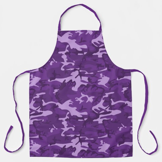 Tablier Camo violet (Recto)