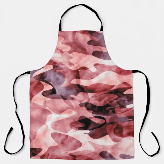 Tablier camouflage d'aquarelle Abstraite : teinture à crav (Recto)