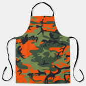 Tablier Camouflage orange et vert, Militaire, Armée (Recto)
