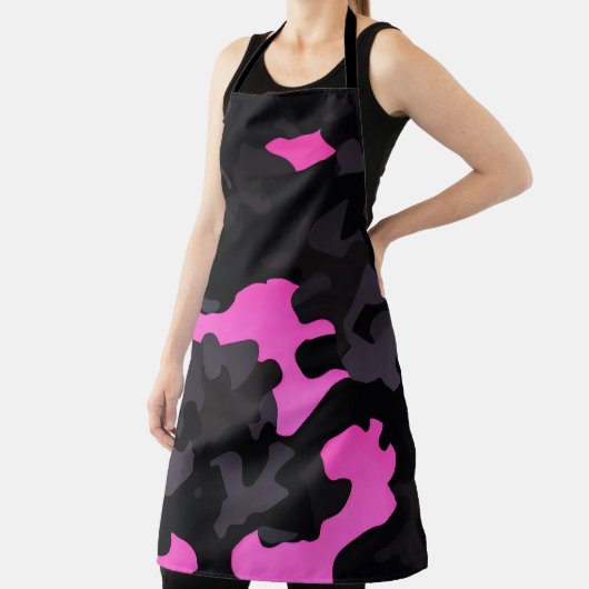 Tablier Camouflage rose et noir (Insitu)