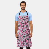 Tablier Camouflage rose Fille Pour Son Motif (Porté)