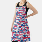 Tablier Camouflage rouge blanc et bleu (Insitu)