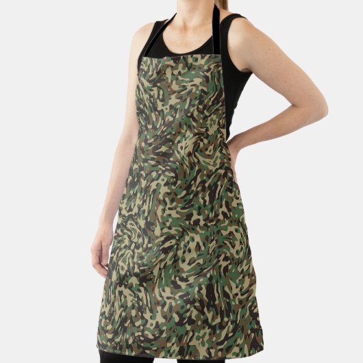 Tablier Camouflage vert tendance (Insitu)