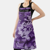 Tablier Camouflage violet Votre nom Personnalisez (Insitu)