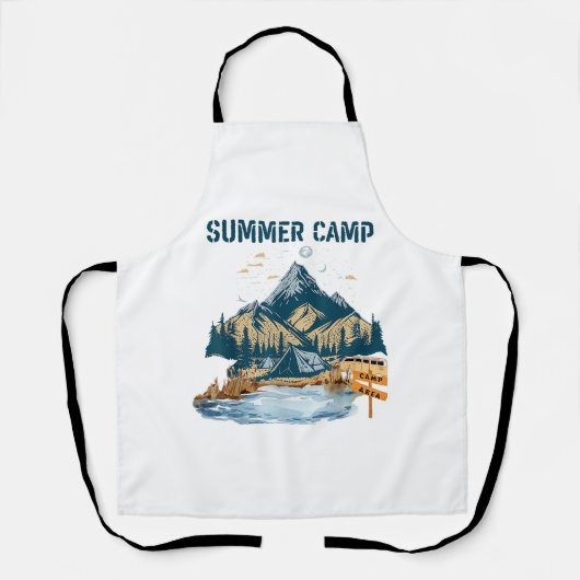 Tablier Camp d'été de conception simple (Recto)