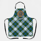 Tablier Campbell Crest sur tartan de robe (Recto)
