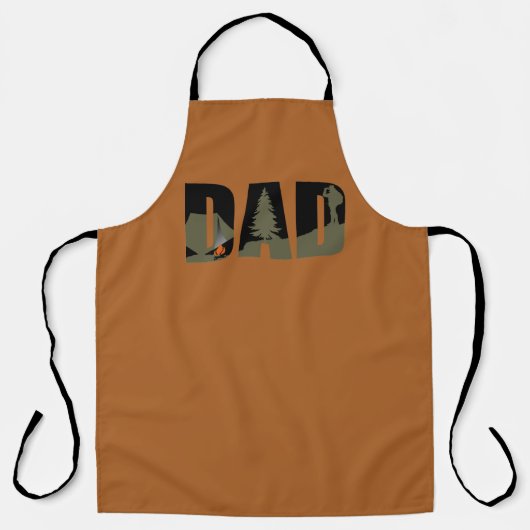 Tablier Camping extérieur papa heureux camper (Recto)