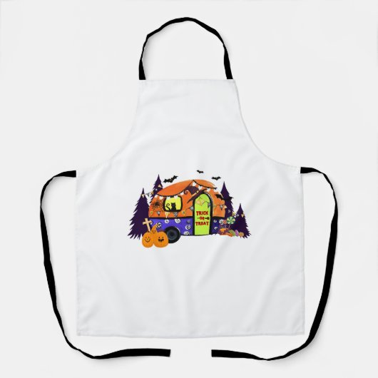 Tablier Camping pour l'Halloween (Recto)