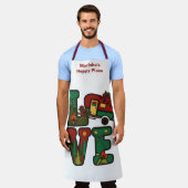 Tablier Camping Rétro Thème LOVE Camping (Porté)