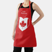 Tablier Canada Love nom personnalisé (Insitu)