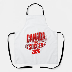 Tablier Canada Soccer 2026 Soccer Bold Typographie de pays