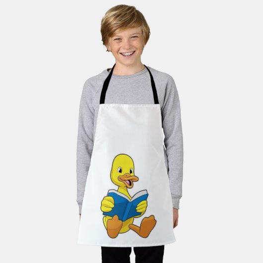 Tablier Canard à la lecture avec livre (Porté)