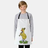Tablier Canard au baseball avec batte de baseball (Porté)