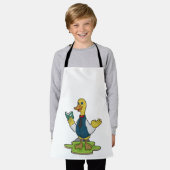 Tablier Canard comme enseignant avec livre (Porté)