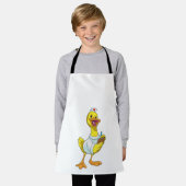 Tablier Canard comme infirmière avec coeur (Porté)