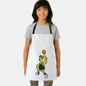 Tablier Canard comme joueur de basketball avec basket-ball (Insitu)